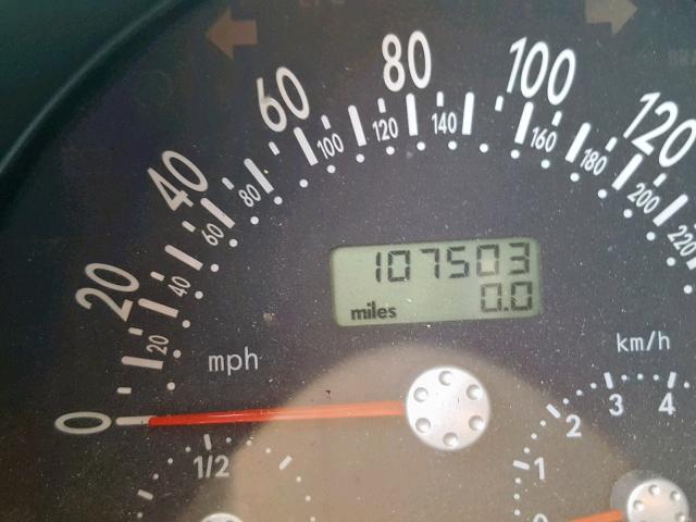 3VWCD21C2YM467769 - 2000 VOLKSWAGEN NEW BEETLE შავი ფოტო 8