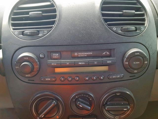 3VWCD21C2YM467769 - 2000 VOLKSWAGEN NEW BEETLE შავი ფოტო 9