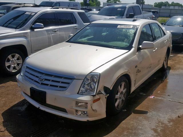 1G6DW677360178387 - 2006 CADILLAC STS WHITE photo 2