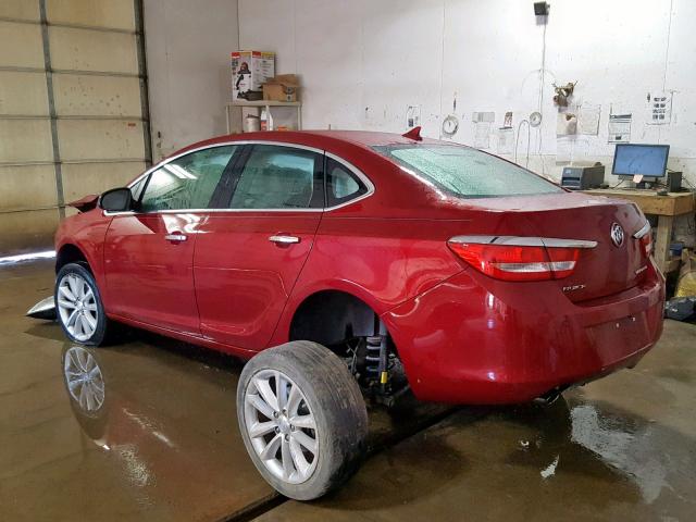 1G4PR5SK4D4127361 - 2013 BUICK VERANO CON RED photo 3