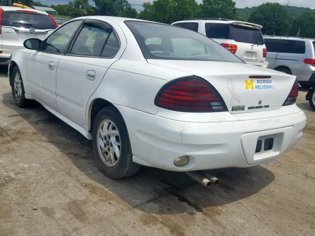 1G2NE52E05M102500 - 2005 PONTIAC GRAND AM S WHITE photo 3