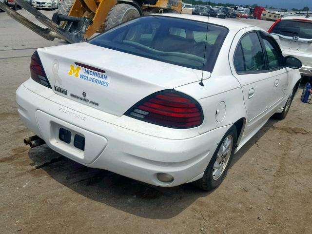 1G2NE52E05M102500 - 2005 PONTIAC GRAND AM S WHITE photo 4