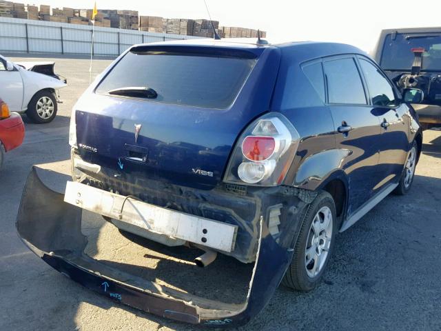 5Y2SP67019Z466414 - 2009 PONTIAC VIBE BLUE photo 4