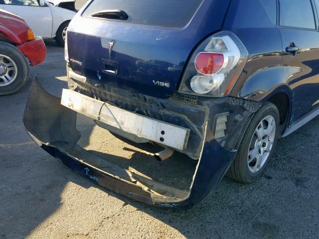 5Y2SP67019Z466414 - 2009 PONTIAC VIBE BLUE photo 9