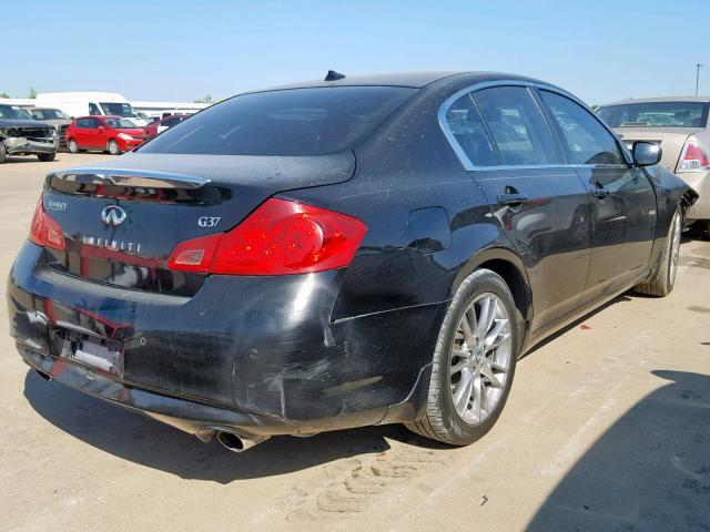 JN1CV6AP1AM201514 - 2010 INFINITI G37 BASE BLACK photo 4