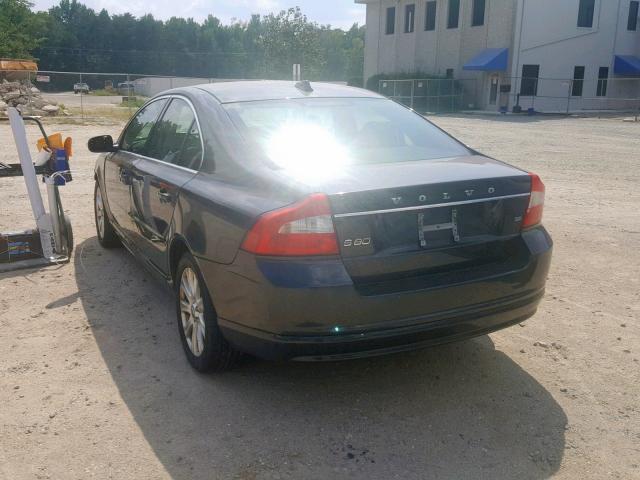 YV1AS982191094268 - 2009 VOLVO S80 3.2 GRAY photo 3