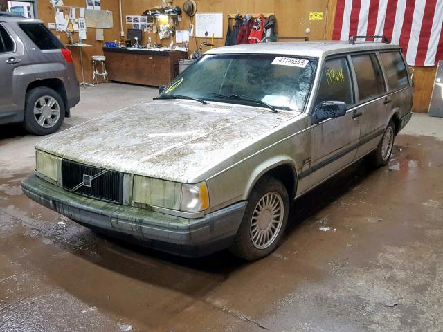 YV1FW8703N2351133 - 1992 VOLVO 740 SILVER photo 2