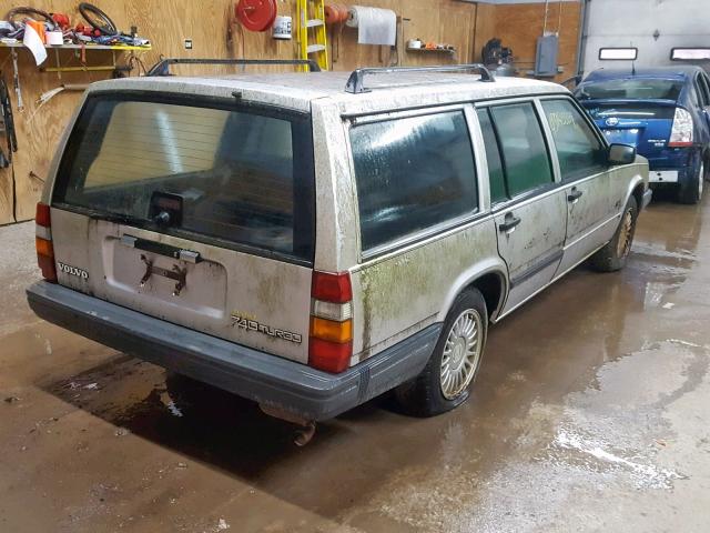 YV1FW8703N2351133 - 1992 VOLVO 740 SILVER photo 4