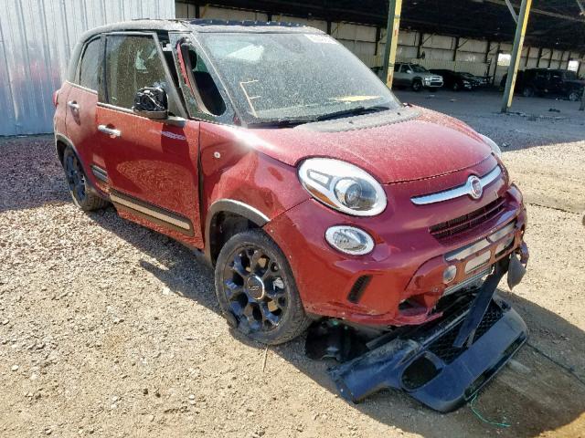 ZFBCFADH5GZ037684 - 2016 FIAT 500L TREKK BURGUNDY photo 1