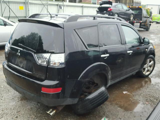 JA4MT41X37Z005995 - 2007 MITSUBISHI OUTLANDER BLACK photo 4