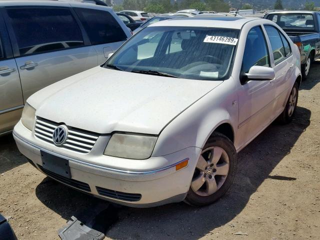 3VWSA69M35M033509 - 2005 VOLKSWAGEN JETTA GLS WHITE photo 2