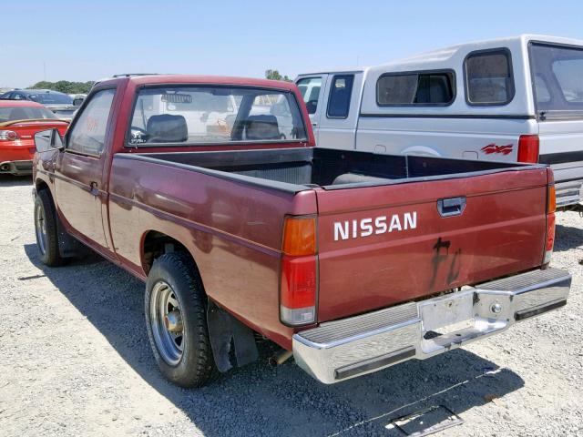 JN6ND11S8HW048643 - 1987 NISSAN D21 SHORT MAROON photo 3