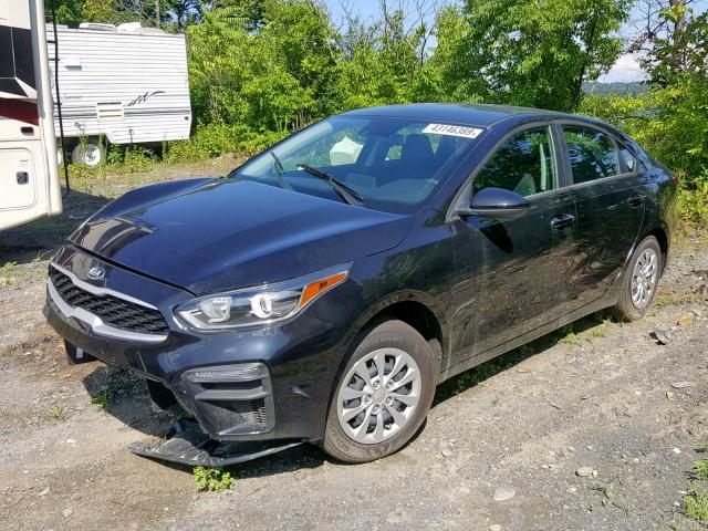 3KPF24AD0KE012642 - 2019 KIA FORTE FE BLACK photo 2