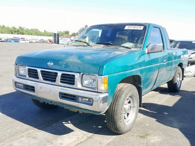 1N6SD16S3SC407496 - 1995 NISSAN TRUCK KING GREEN photo 2