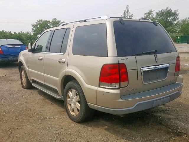 5LMEU88H85ZJ03939 - 2005 LINCOLN AVIATOR 棕色 照片 3