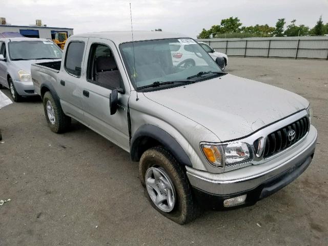 5TEGN92N14Z413595 - 2004 TOYOTA TACOMA DOU SILVER photo 1