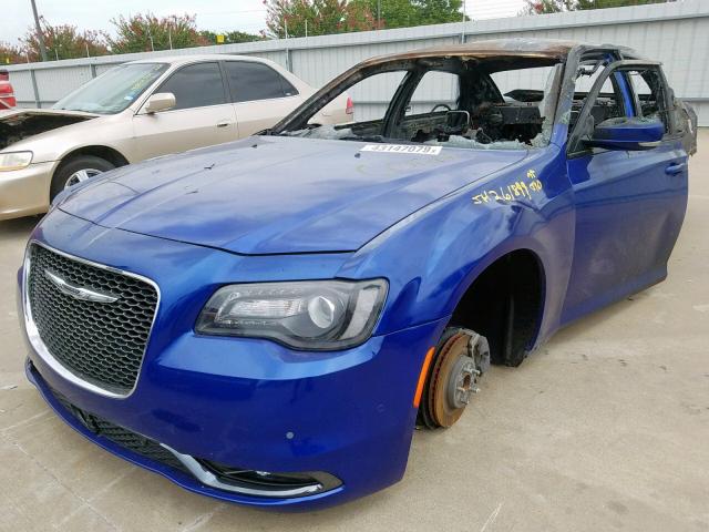 2C3CCABG1JH261899 - 2018 CHRYSLER 300 S BLUE photo 2