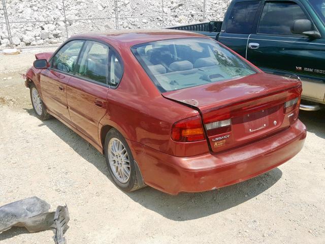 4S3BE625346204672 - 2004 SUBARU LEGACY L S RED photo 3