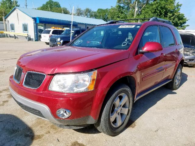 2CKDL63F466043714 - 2006 PONTIAC TORRENT BURGUNDY photo 2