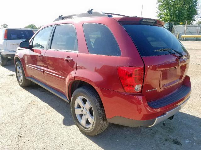 2CKDL63F466043714 - 2006 PONTIAC TORRENT BURGUNDY photo 3