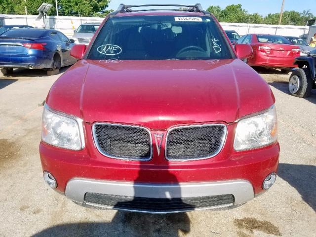 2CKDL63F466043714 - 2006 PONTIAC TORRENT BURGUNDY photo 9