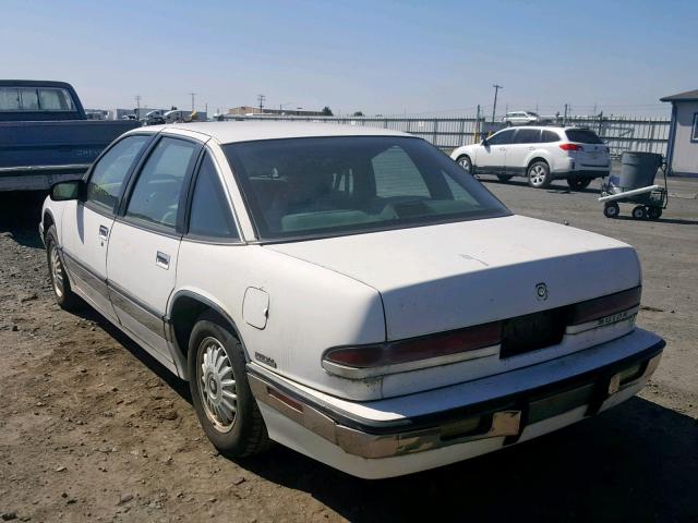 2G4WD54L7M1900500 - 1991 BUICK REGAL LIMI WHITE photo 3