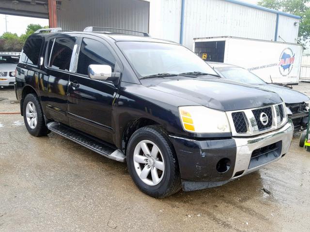 5N1AA08A74N715585 - 2004 NISSAN ARMADA SE BLACK photo 1