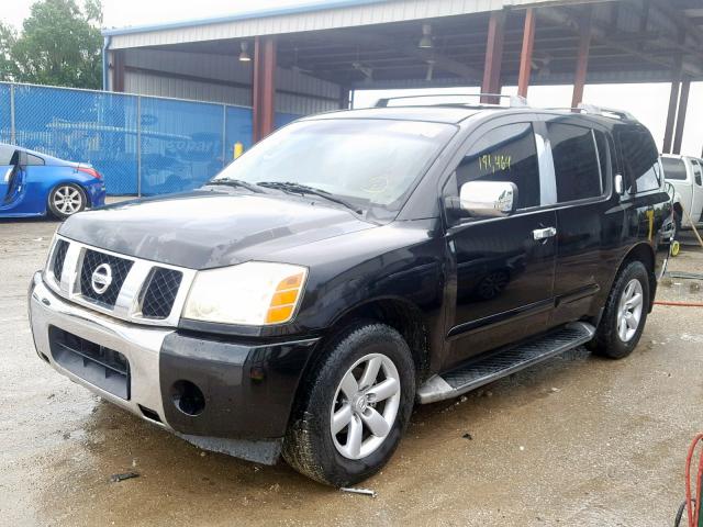 5N1AA08A74N715585 - 2004 NISSAN ARMADA SE BLACK photo 2