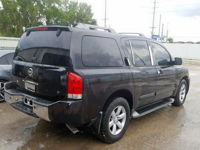 5N1AA08A74N715585 - 2004 NISSAN ARMADA SE BLACK photo 4