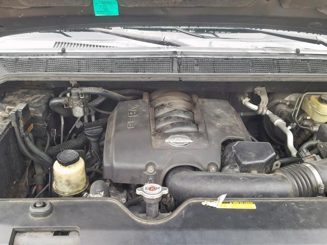 5N1AA08A74N715585 - 2004 NISSAN ARMADA SE BLACK photo 7