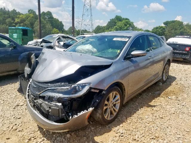 1C3CCCABXFN582985 - 2015 CHRYSLER 200 LIMITE SILVER photo 2