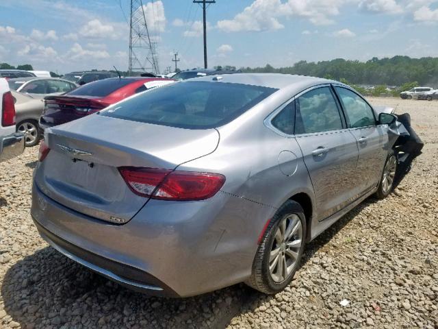 1C3CCCABXFN582985 - 2015 CHRYSLER 200 LIMITE SILVER photo 4