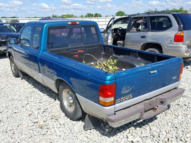 1FTCR14X1VPA45558 - 1997 FORD RANGER SUP GREEN photo 3