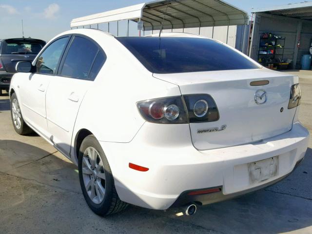 JM1BK124771710994 - 2007 MAZDA 3 S WHITE photo 3