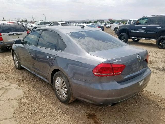 1VWAT7A35EC039067 - 2014 VOLKSWAGEN PASSAT S GRAY photo 3