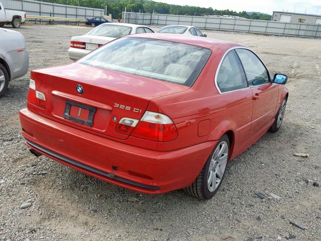 WBABN33493PG62097 - 2003 BMW 325 CI RED photo 4