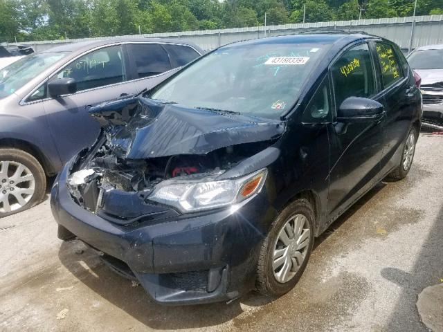 JHMGK5H52GX014584 - 2016 HONDA FIT LX BLACK photo 2