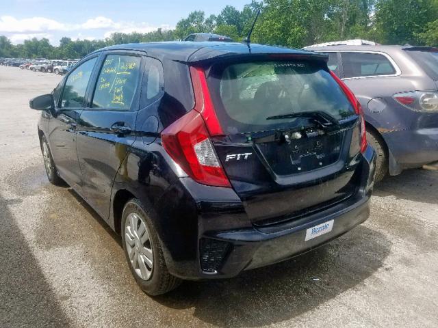 JHMGK5H52GX014584 - 2016 HONDA FIT LX BLACK photo 3