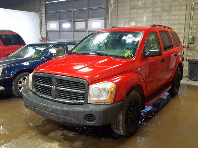 1D4HB38N85F523451 - 2005 DODGE DURANGO ST RED photo 2