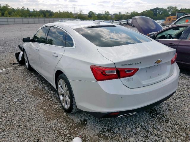 1G1ZE5SX6JF196825 - 2018 CHEVROLET MALIBU PRE WHITE photo 3