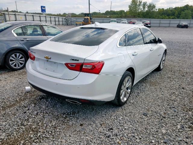 1G1ZE5SX6JF196825 - 2018 CHEVROLET MALIBU PRE WHITE photo 4