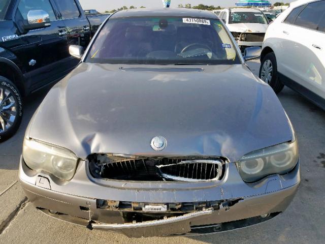 WBAGN63545DS59758 - 2005 BMW 745 LI BLUE photo 7