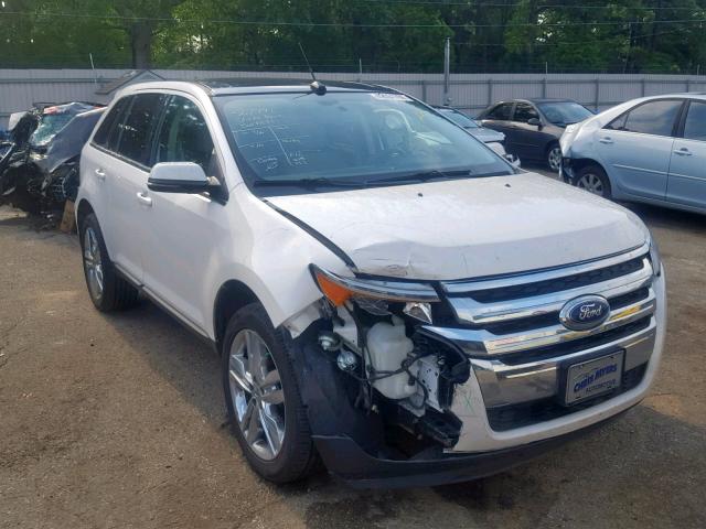 2FMDK4KC7DBA92007 - 2013 FORD EDGE LIMIT WHITE photo 1