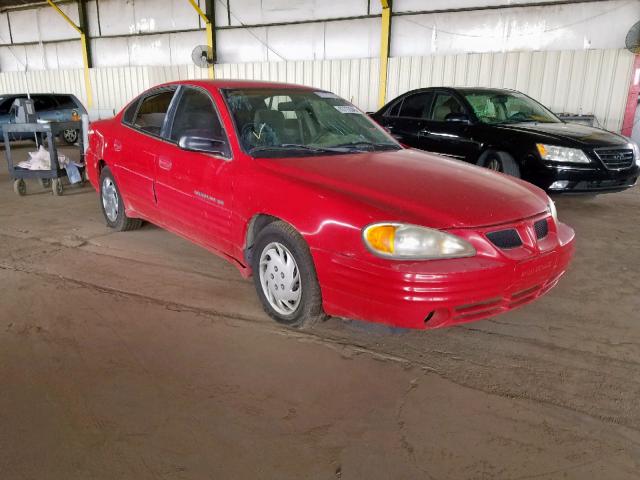 1G2NE52T7XC541300 - 1999 PONTIAC GRAND AM S RED photo 1