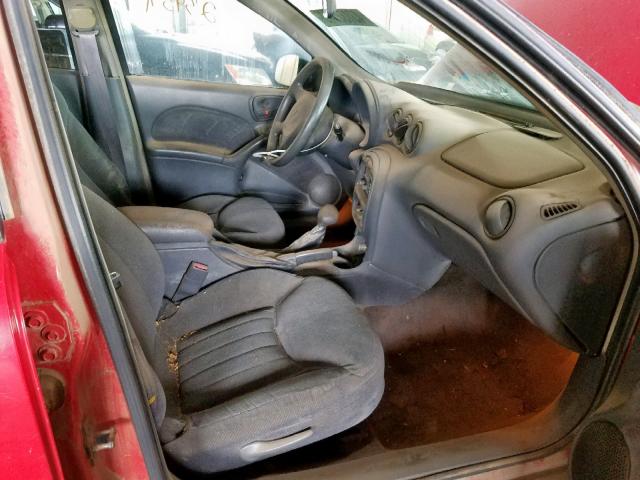 1G2NE52T7XC541300 - 1999 PONTIAC GRAND AM S RED photo 5