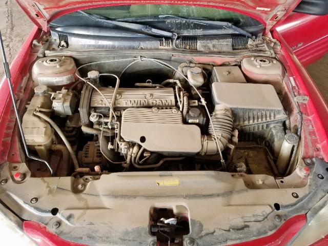1G2NE52T7XC541300 - 1999 PONTIAC GRAND AM S RED photo 7