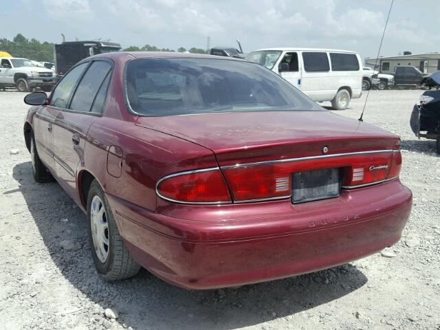 2G4WS52J631272936 - 2003 BUICK CENTURY CU BURGUNDY photo 3