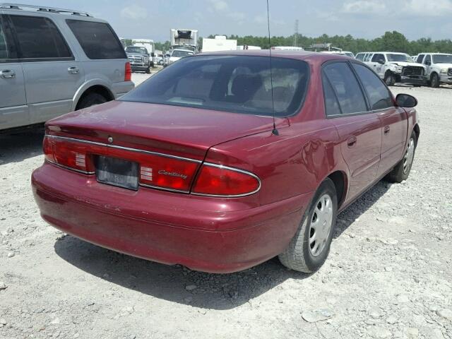 2G4WS52J631272936 - 2003 BUICK CENTURY CU BURGUNDY photo 4