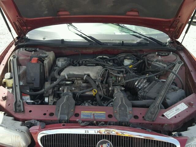 2G4WS52J631272936 - 2003 BUICK CENTURY CU BURGUNDY photo 7