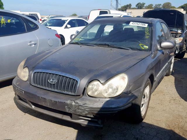 KMHWF25S42A689256 - 2002 HYUNDAI SONATA GL GRAY photo 2